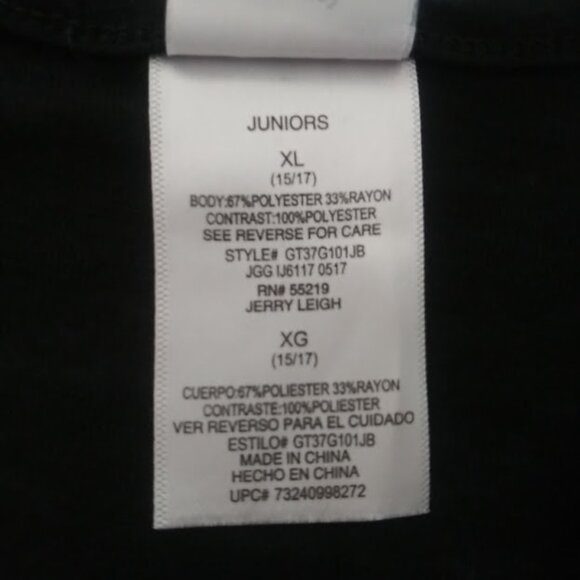 Disney women's size XL (15-17) black and white top - Picture 13 of 14